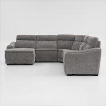 majestic gray sectional   