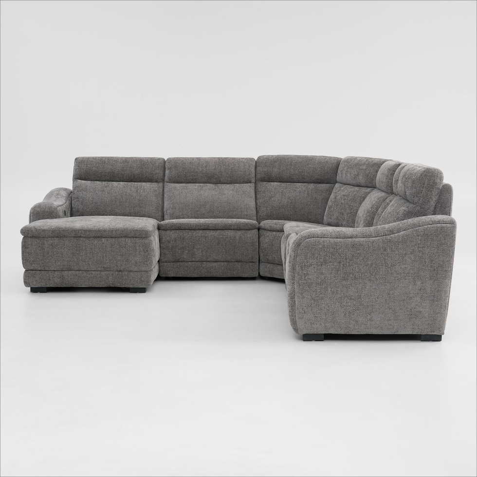 majestic gray sectional   
