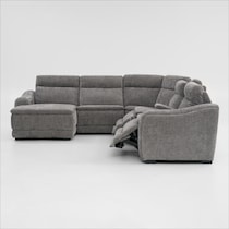 majestic gray sectional   