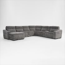 majestic gray sectional   