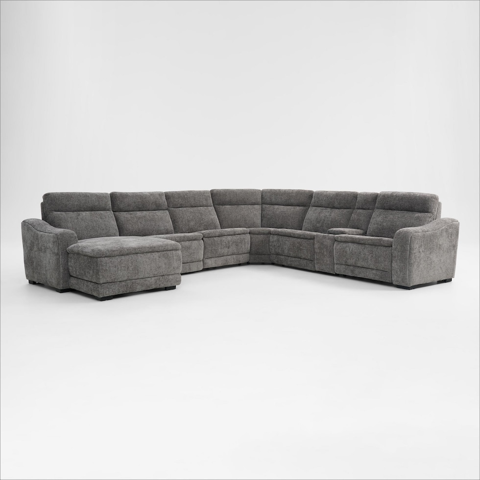 majestic gray sectional   