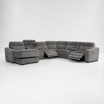 majestic gray sectional   