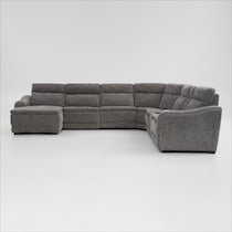 majestic gray sectional   
