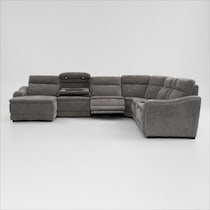 majestic gray sectional   