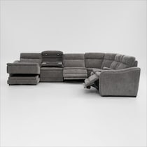 majestic gray sectional   