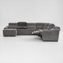 majestic gray sectional   