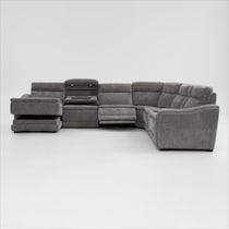 majestic gray sectional   