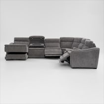 majestic gray sectional   