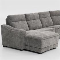 majestic gray sectional   