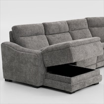 majestic gray sectional   