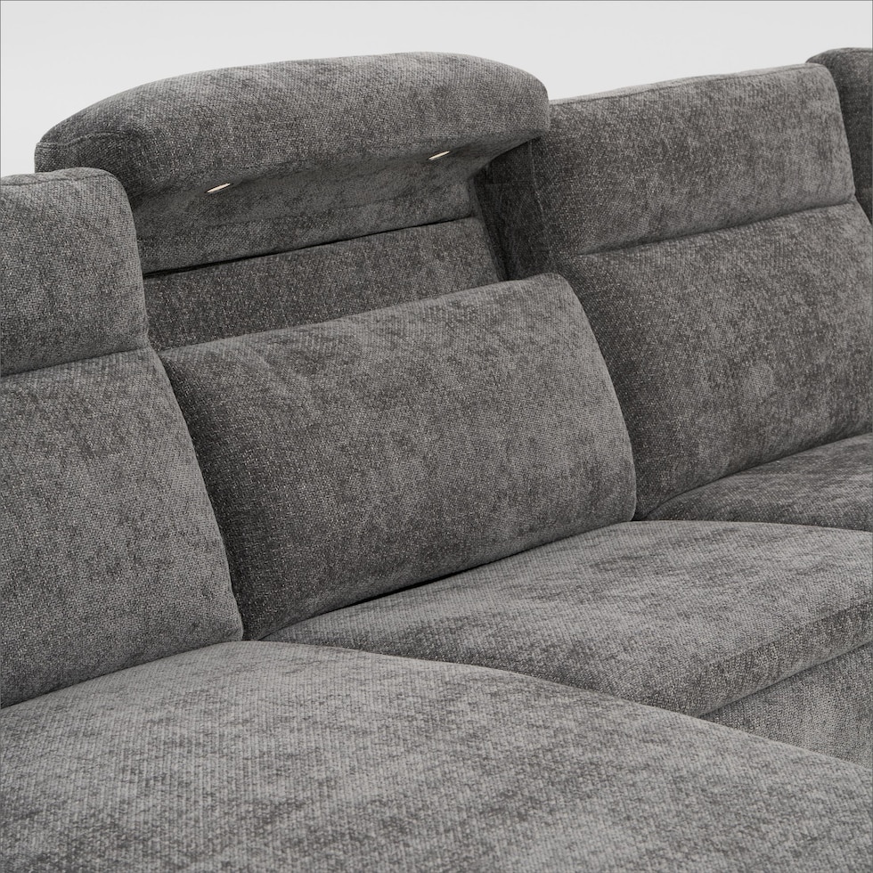 majestic gray sectional   