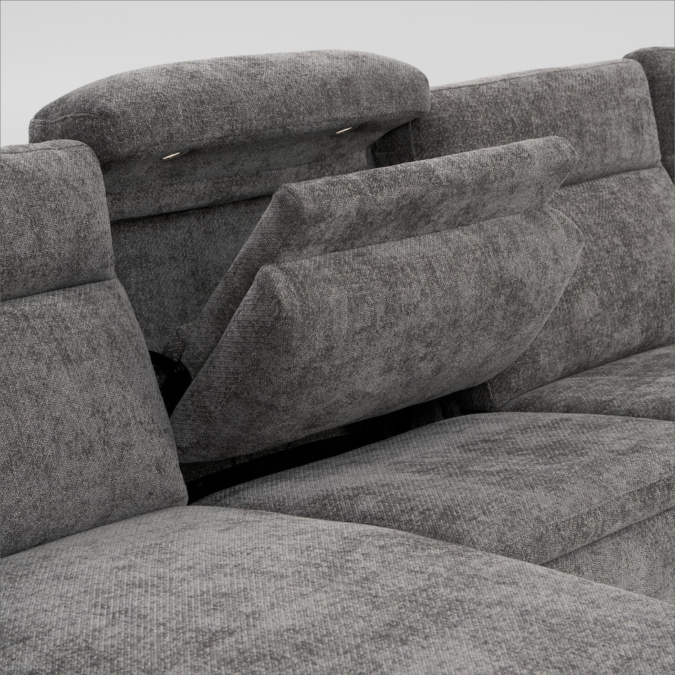 majestic gray sectional   