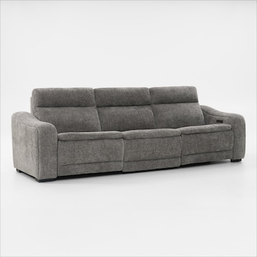 Majestic Dual-Power 3-Piece Reclining Sofa with Drop-Down Table
