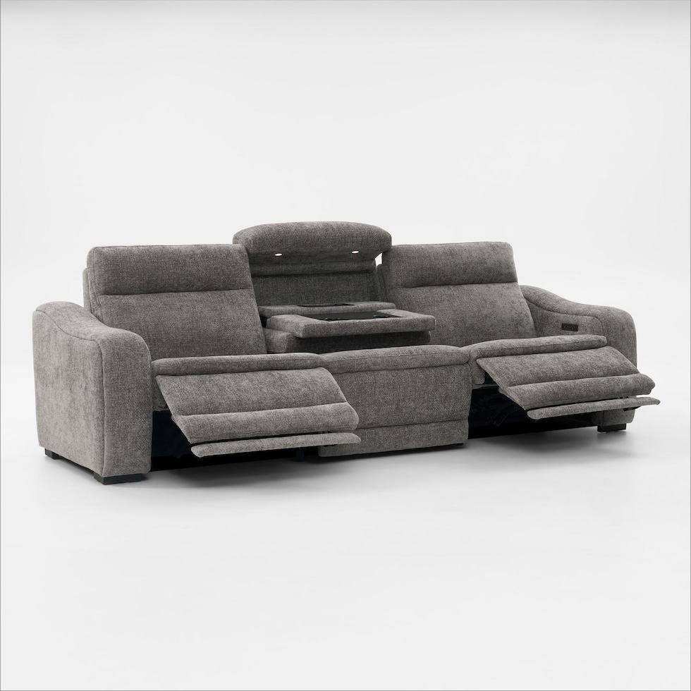 majestic gray sofa   
