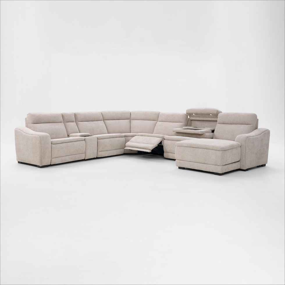 majestic neutral sectional   