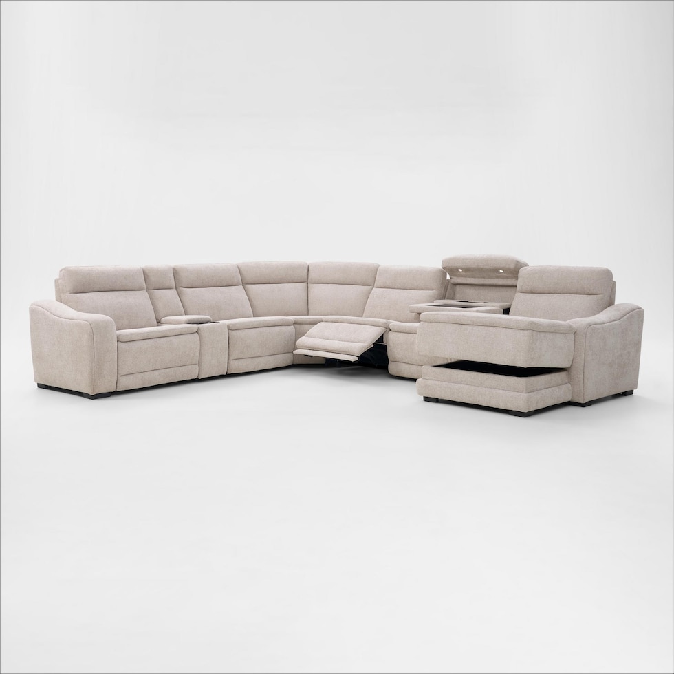 majestic neutral sectional   