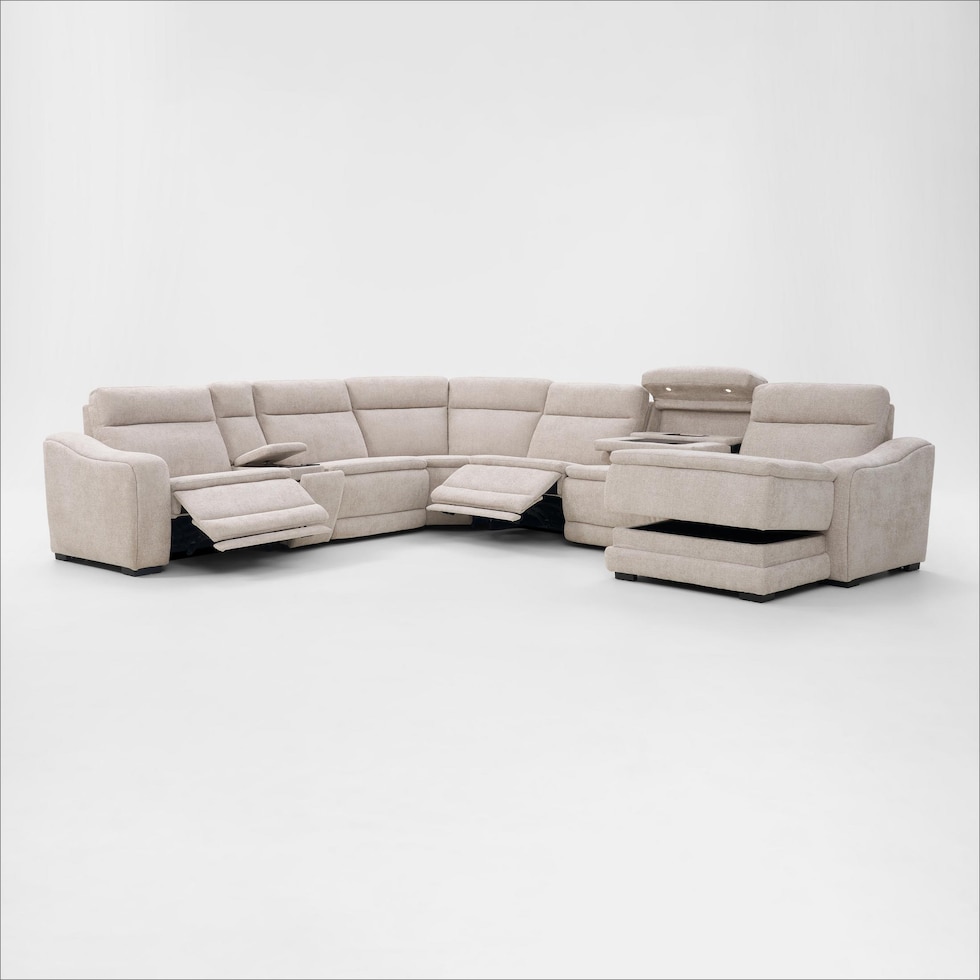 majestic neutral sectional   