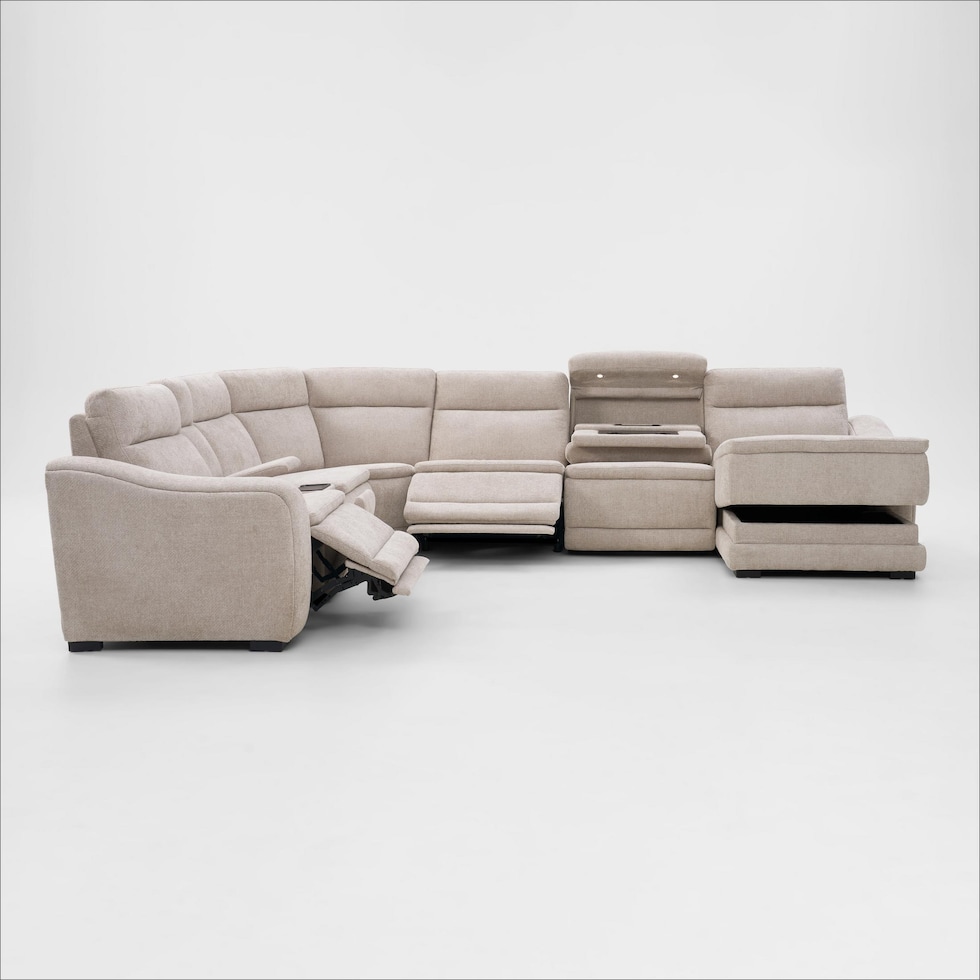 majestic neutral sectional   