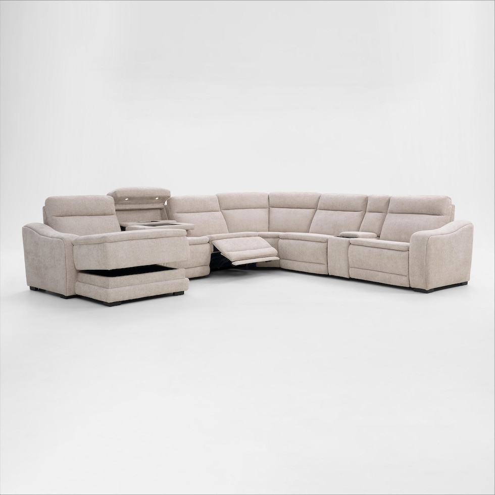 majestic neutral sectional   