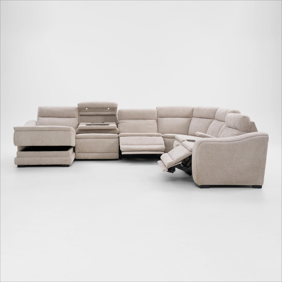majestic neutral sectional   