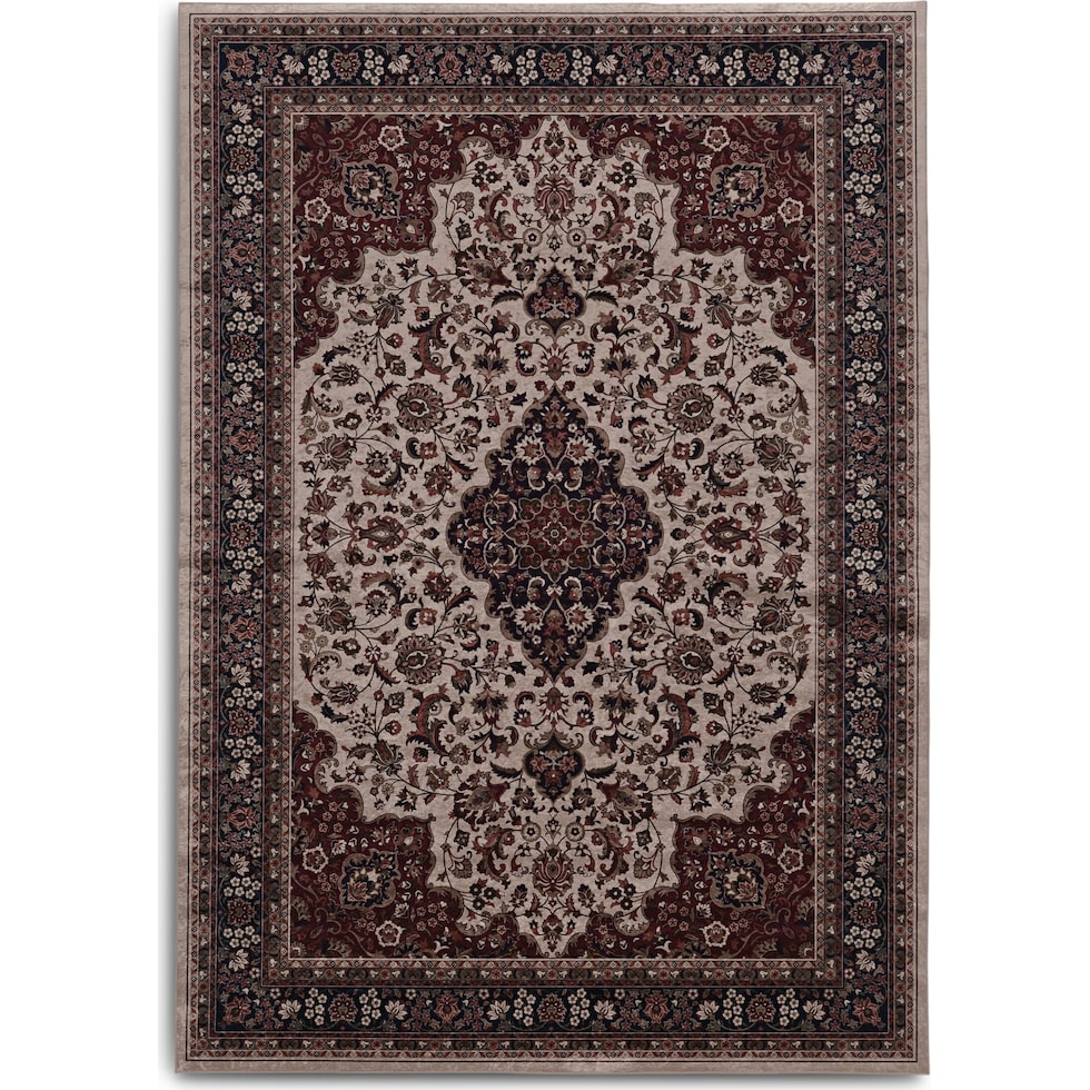 makalu cream rust area rug  x    