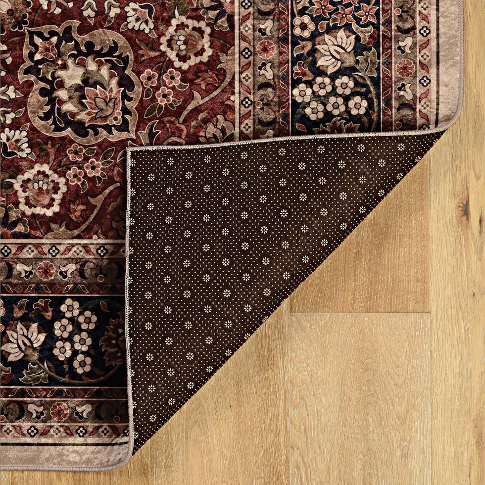 makalu cream rust area rug  x    