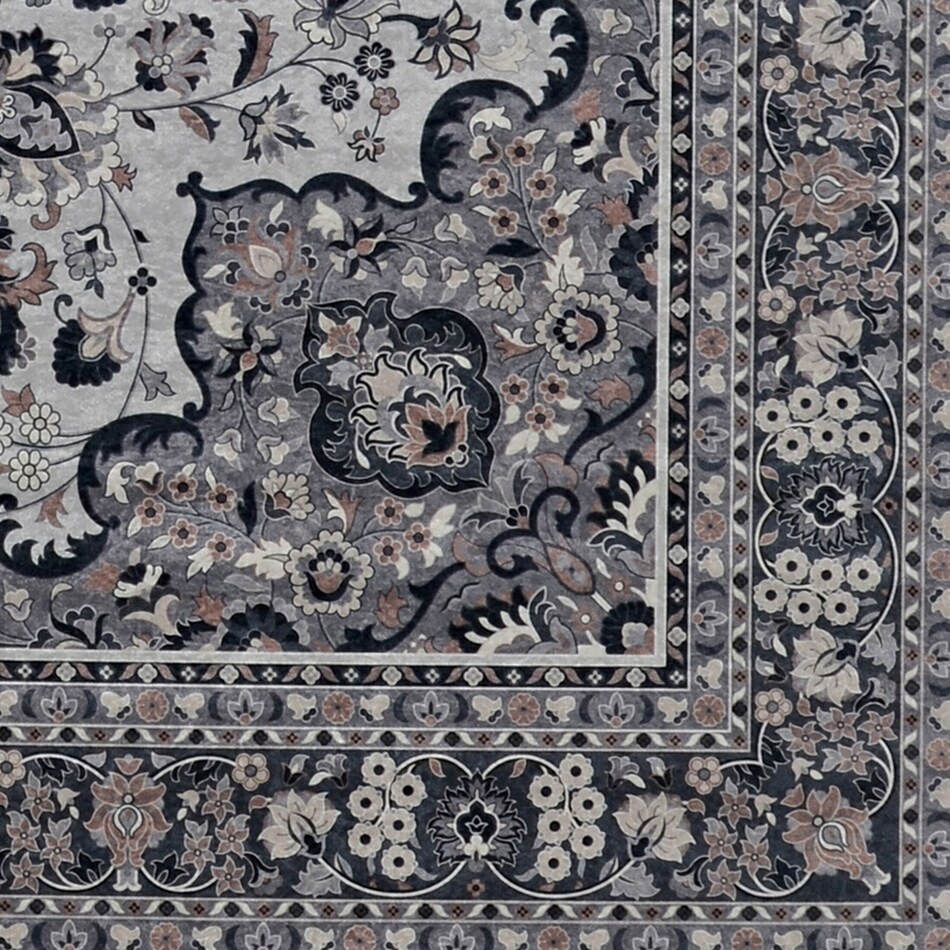 makalu gray area rug ' x '   