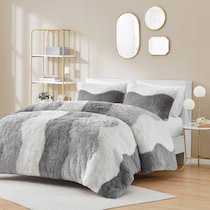 makenna gray full queen bedding set   