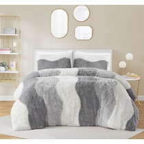 makenna gray full queen bedding set   