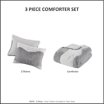 makenna gray full queen bedding set   
