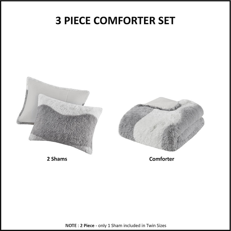 makenna gray full queen bedding set   