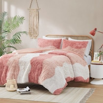 makenna pink full queen bedding set   