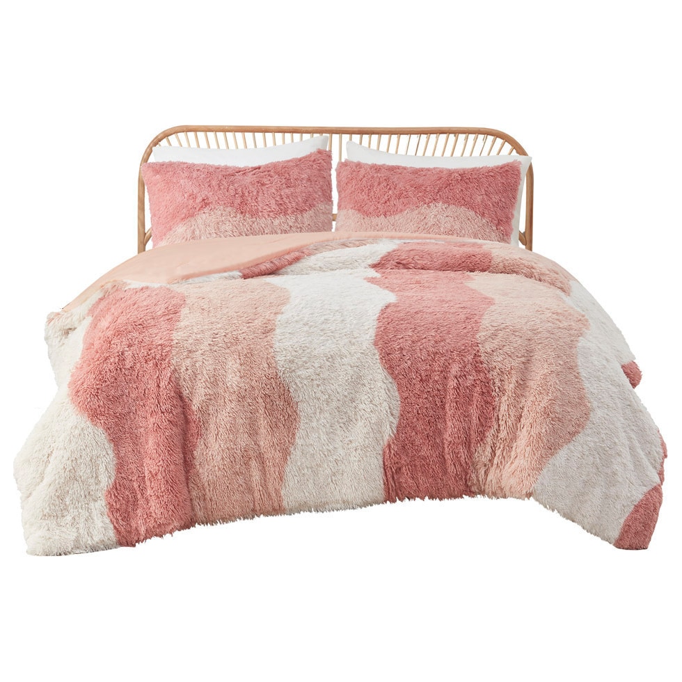 makenna pink full queen bedding set   
