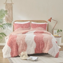 makenna pink king california king bedding set   