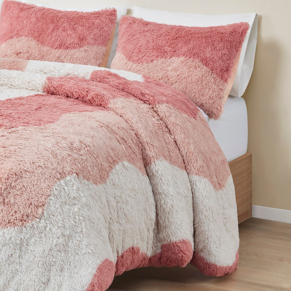 makenna pink king california king bedding set   