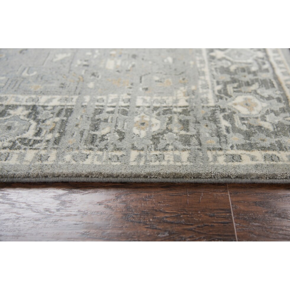 malachi gray area rug  x    