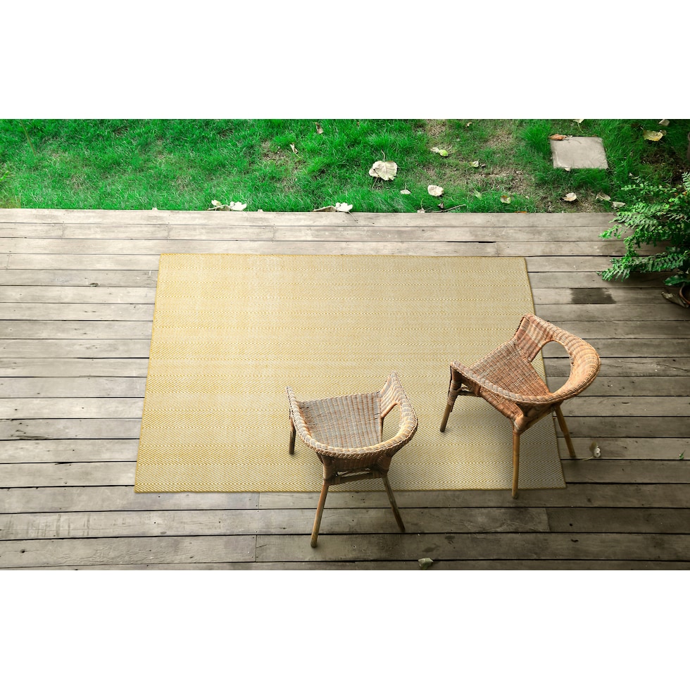 malaga gold outdoor area rug   