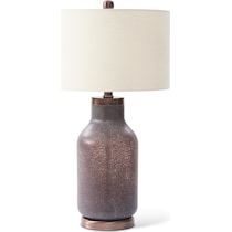 malani brown cream lamp   