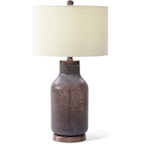 malani brown cream lamp   
