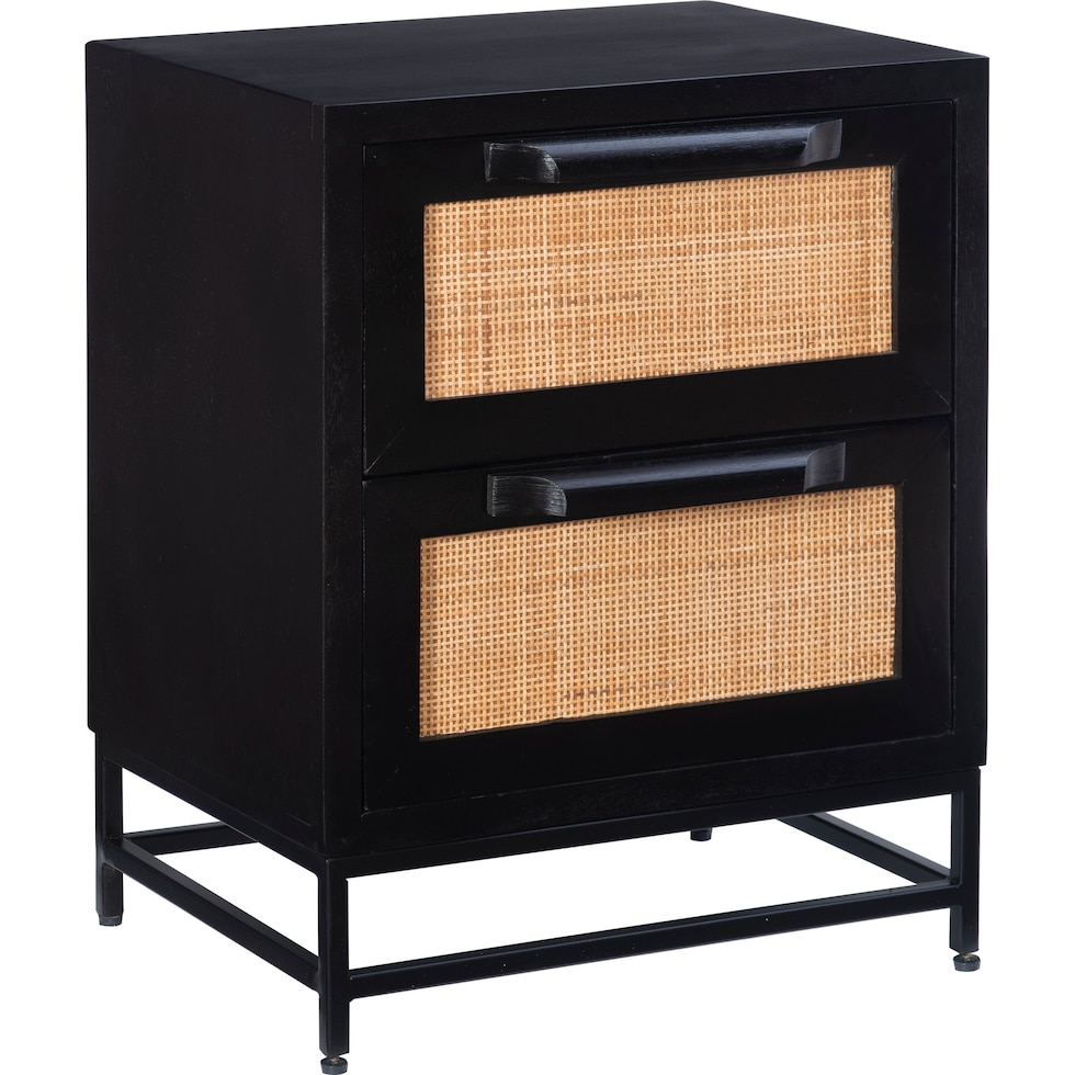 malcolm black nightstand   