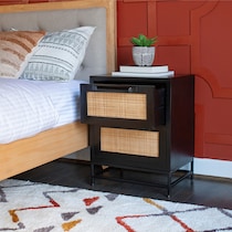 malcolm black nightstand   