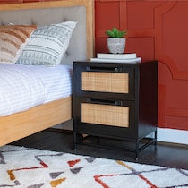 malcolm black nightstand   