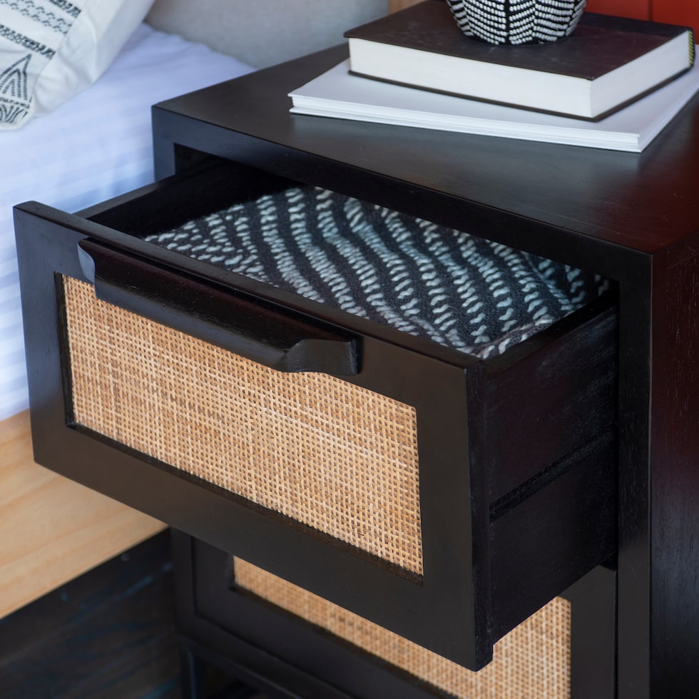 malcolm black nightstand   