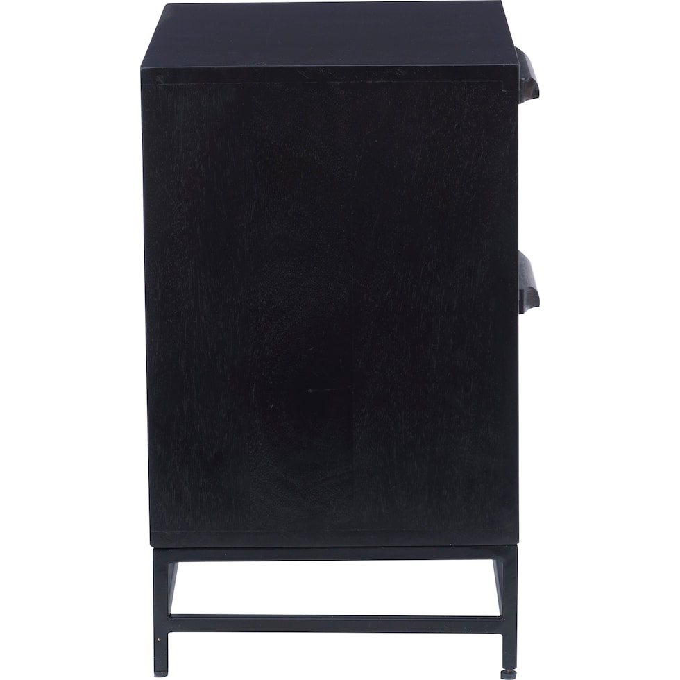 malcolm black nightstand   