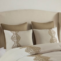 malia light brown california king bedding set   