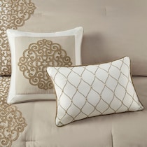 malia light brown california king bedding set   