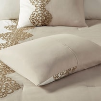 malia light brown california king bedding set   