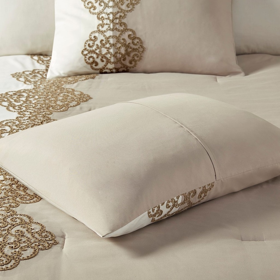 malia light brown california king bedding set   