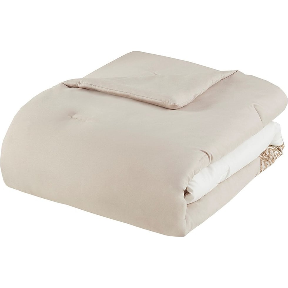 malia light brown california king bedding set   