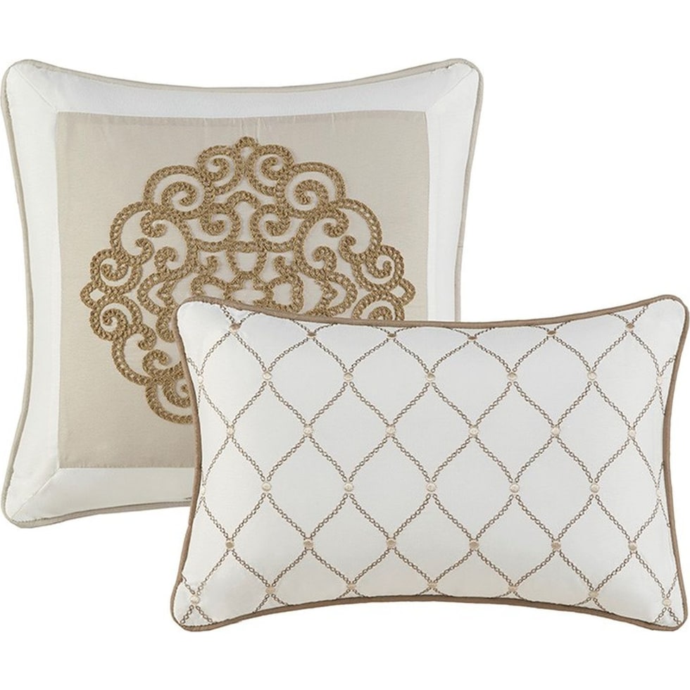 malia light brown california king bedding set   